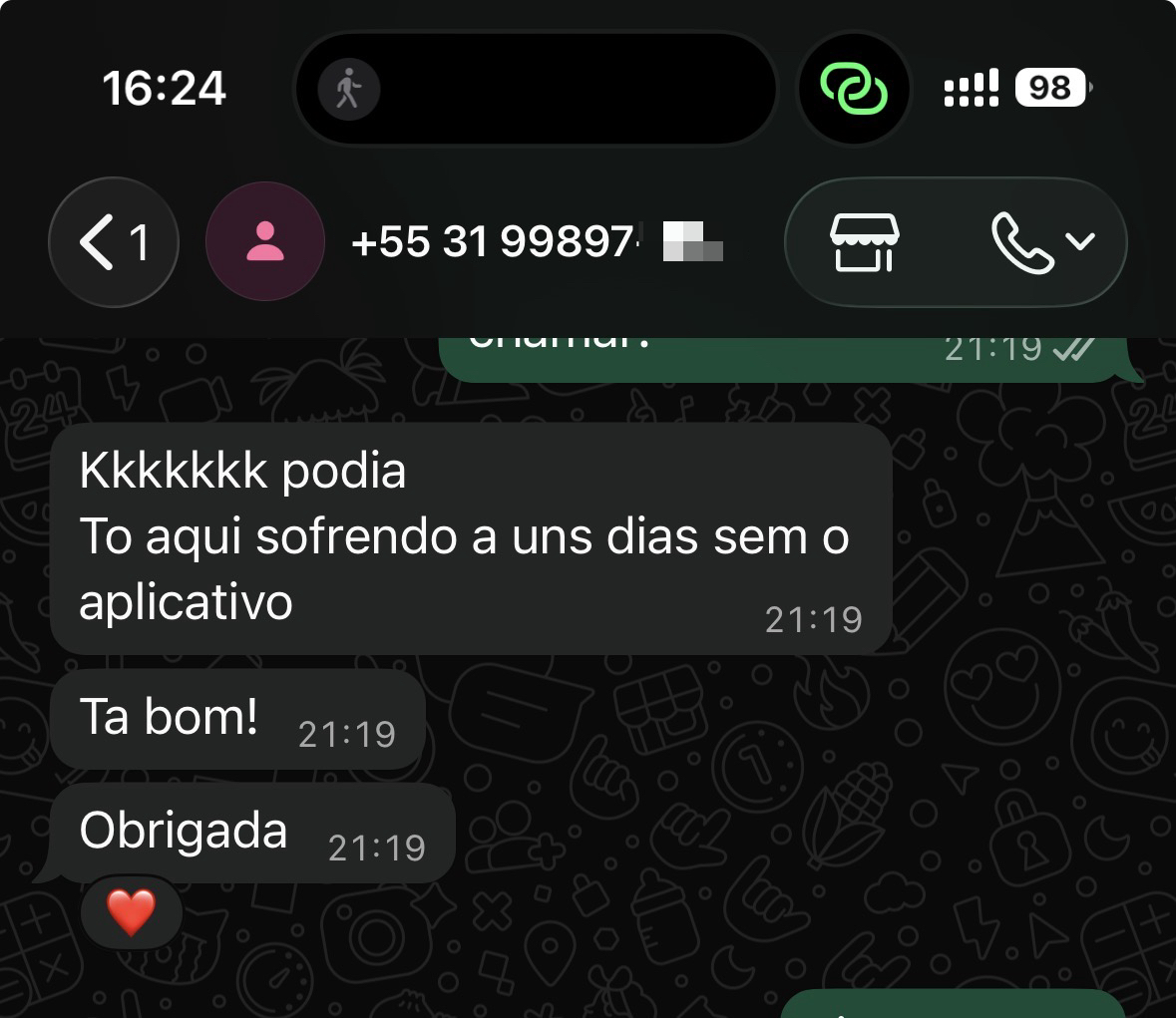 Depoimento de usuário do Checklasse