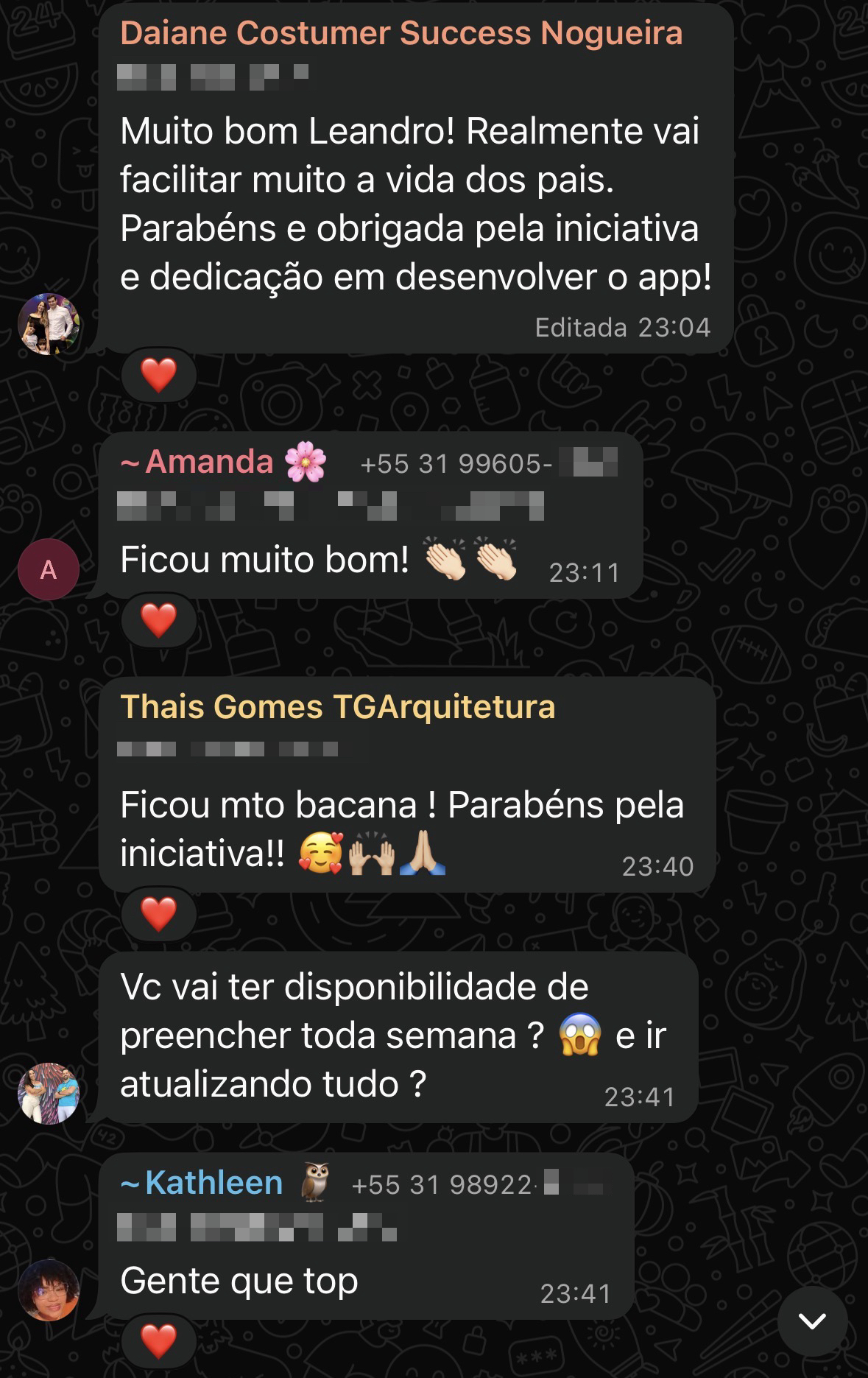 Depoimento de usuário do Checklasse