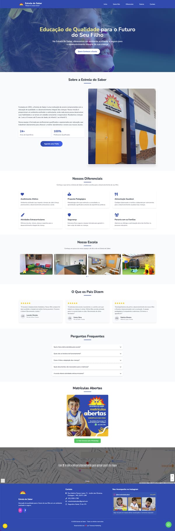 Estrela do Saber, Escola Infantil